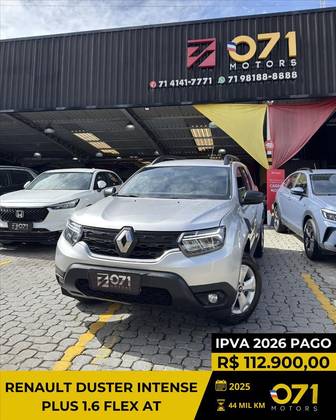 RENAULT DUSTER 1.6 16V SCE FLEX INTENSE PLUS X-TRONIC RENAULT DUSTER 1.6 16V SCE FLEX INTENSE PLUS X-TRONIC